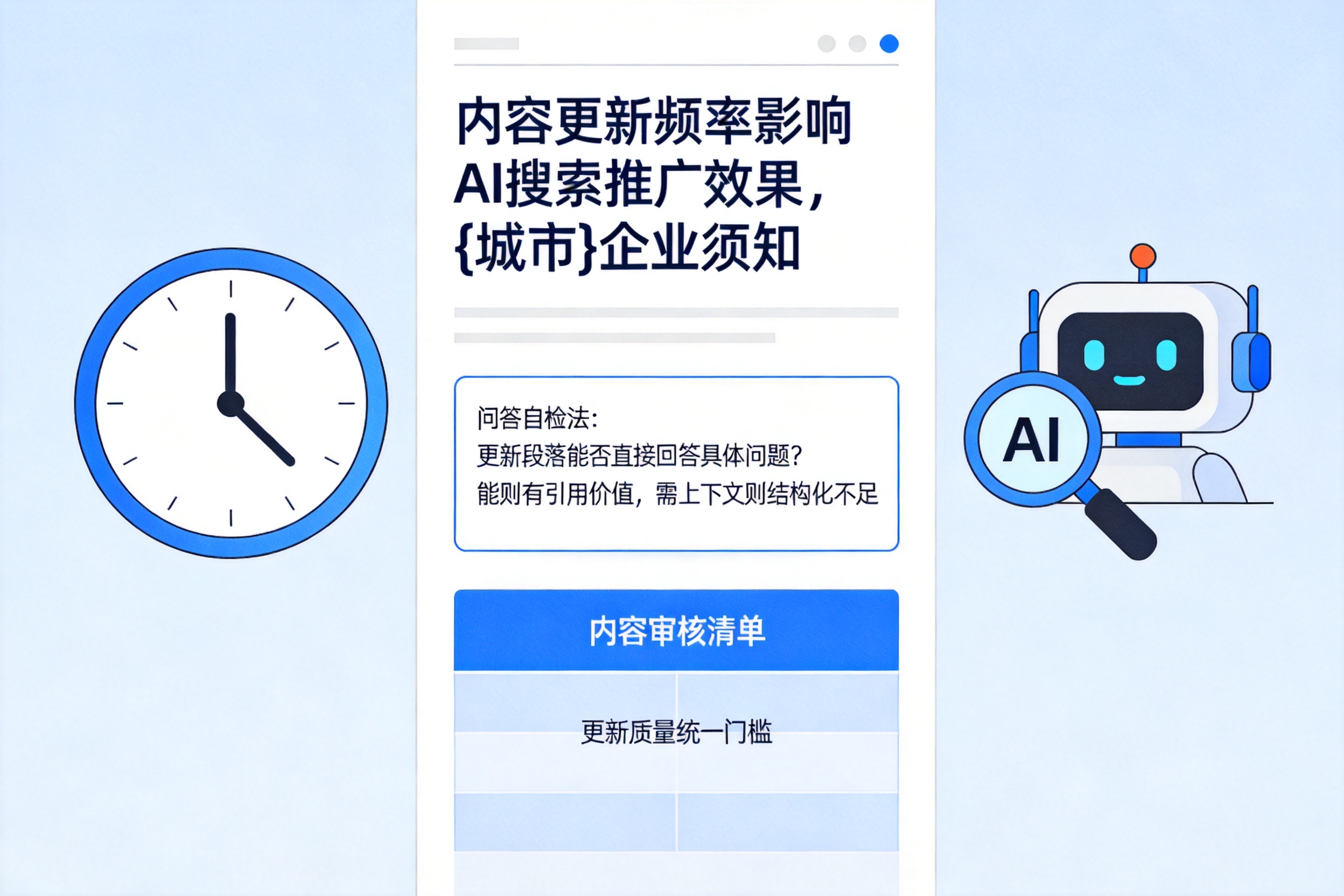 内容更新频率影响AI搜索推广效果，大通企业须知