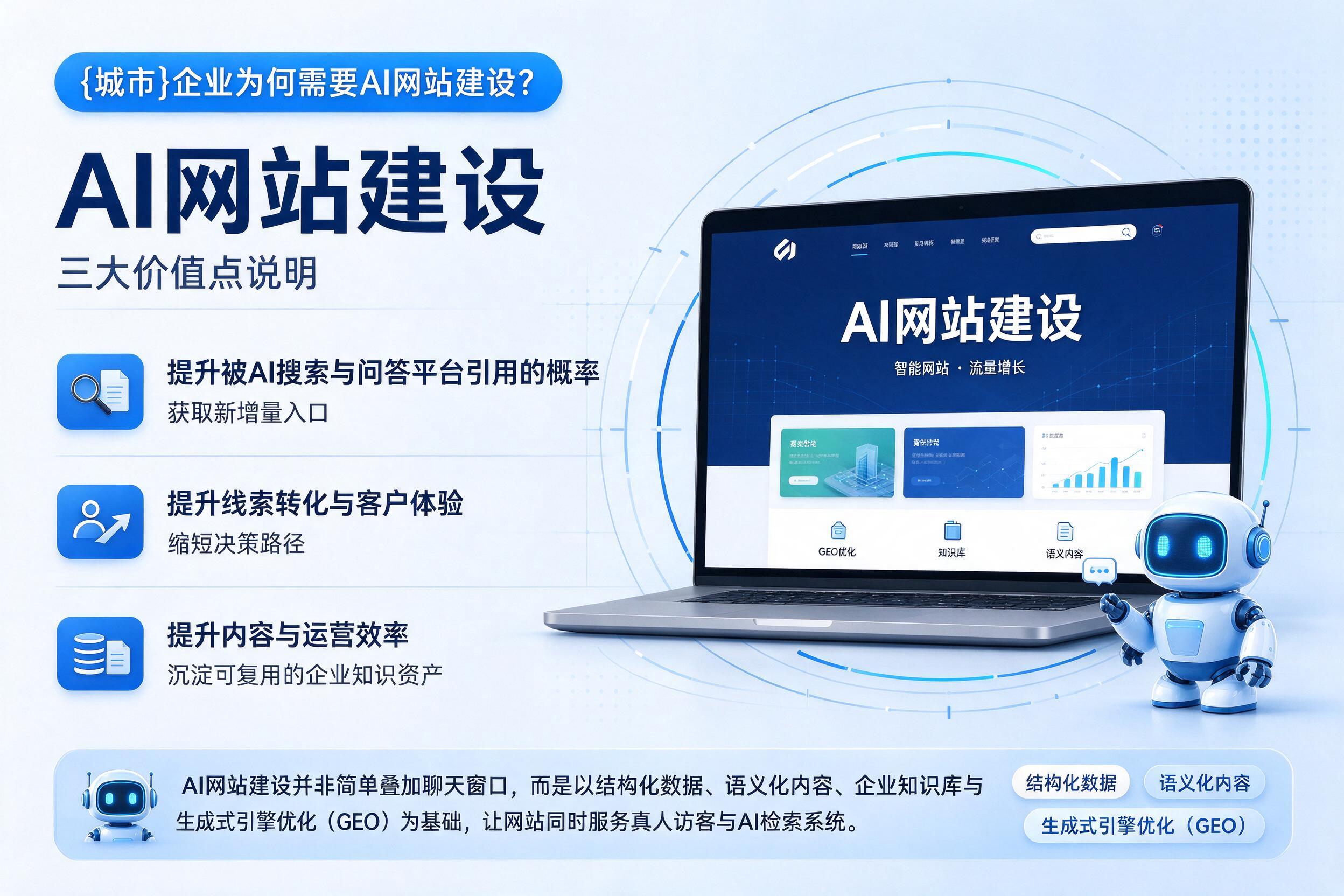 大通企业为何需要AI网站建设？三大价值点说明
